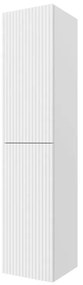 Colonna bagno sospesa 160cm in bianco opaco a 2 ante Nara