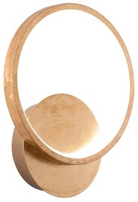 Applique LED glamour Joy dorato IP20, luce bianco naturale 505 lumen, NOVECENTO