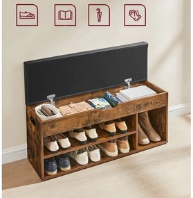 Scarpiera VOREN marrone/nera