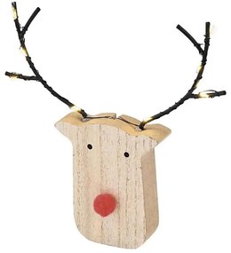 Decorazione natalizia LED 8xLED/2xAAA renna