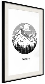 Poster  Wonders of Nature  Cornice Quadri Cornice nera con pass-partout, Larghezza x Altezza Home decor 20x30