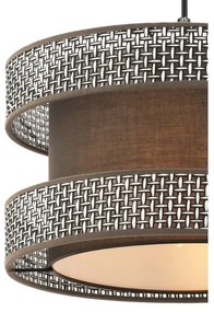 Lampadario a cavo HALO 1xE27/60W/230V marrone/grigio