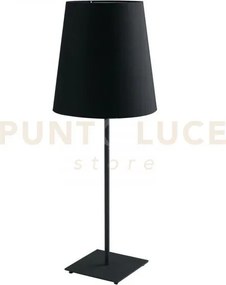 Lume elvis nero 1 luce attacco e27 24x63,5cm in metallo e paralume ...