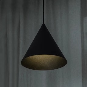 Lampada a sospensione su cavo ETNA II 1xE27/15W/230V Ø 25 cm nera