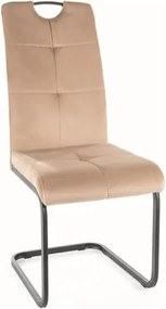 Sedia Axo velluto beige velluto Blu28