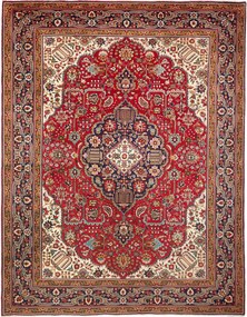 Tabriz Tappeto 260 x 340 Rosso (Iran) Annodato A Mano