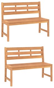 Set da pranzo per giardino 3 pz in legno massello di teak