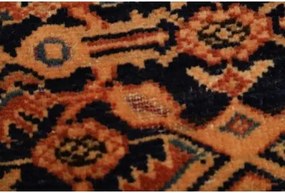 Antik Stilizzato Blu Scuro Rosso Ruggine 165x180 Cm