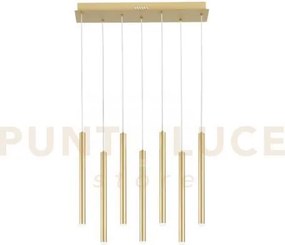 Lampadario a sospensione led pype oro 35w 3290lm cct 3000 4000 6500...