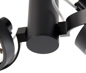 Faretto moderno nero regolabile a 2 luci - Goes