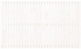 Testiera da parete bianca 185x3x110 cm legno massello di pino