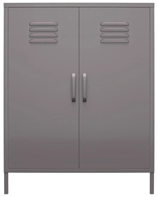 Mobiletto grigio in metallo 80x102 cm Bradford - Støraa