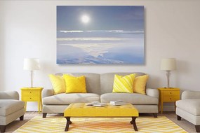 Stampa su tela – Montagne illuminate dal sole