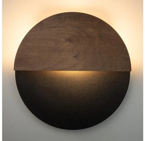 Applique a LED LUNA LED/7W/230V diametro 36 cm nero/marrone
