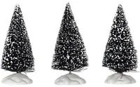 Set 3 alberi piccoli Lemax decorazione Natale