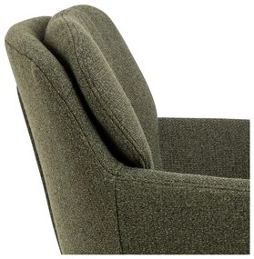 Sedia da pranzo color kaki in imbottito con braccioli Dora – Actona