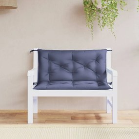 Cuscini Per Panca 2 Pz Blu Marino 100x50x7 Cm İn Tessuto Oxford /