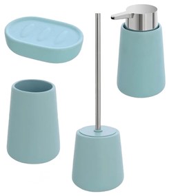 Set 4 Accessori D'Appoggio Feridras "Sidney" Turchese Pastello