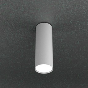 Plafoniera Moderna Cloud Metallo Grigio 1 Luce Gx53 Cilindrica 25Cm