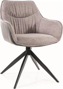 Sedia Sempre Brego grigio 07/nero