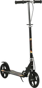 Monopattino per Bambini 86x35x93/98/103 cm Manubrio 3 Altezze in Metallo Nero...