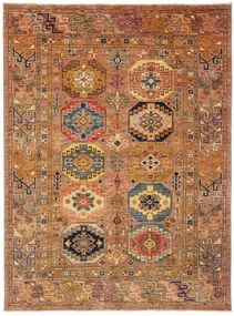 Samarkand Tappeto 200x150 Marrone (Pakistan) Annodato A Mano