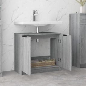 Mobile bagno grigio sonoma 64,5x33,5x59 cm in legno multistrato