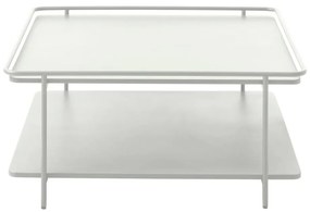 Tavolino da salotto grigio chiaro in metallo 75x75 cm Yuba – Unique Furniture