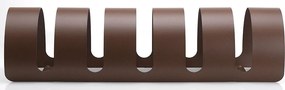 Rastelliera Portabici 5 Posti in Ferro 90x30x23 cm Belfer Bike Rack 42/PB Ruggine...