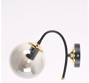 Lampada da parete nero-grigio ø 15 cm Yoyo - Squid Lighting