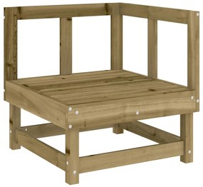 Set Salotto da Giardino 7 pz in Legno Impregnato di Pino