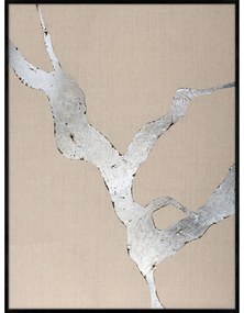 Quadro dipinto a mano 90x120 cm Wild Horizon Silver - Malerifabrikken