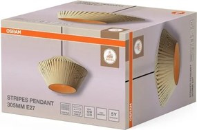 Osram - Lampada a sospensione DECOR STRIPES 1xE27/10W/230V Ø 30,5 cm beige