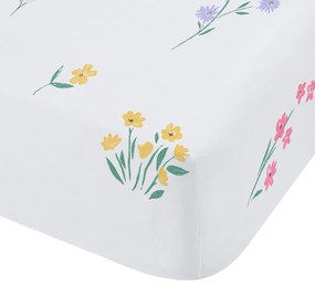 Lenzuolo con angoli per bambini bianco per culla 70x140 cm Bunny Tails Ditsy Flowers – Catherine Lansfield
