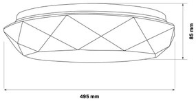 Lampada LED dimmerabile da bagno GALAXY LED/72W/230V 3000-6000K IP44 + +TC