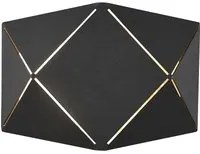 Applique da Interno a LED in Metallo Nero Opaco