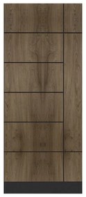 Pannello per porta d'ingresso P200 pellicolato pvc rovere L 92 x H 210.5 cm, Sp 12 mm apertura destra