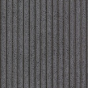 Divano angolare grigio scuro allungabile/con contenitore (a U) con rivestimento in velluto a coste Sara – Ropez