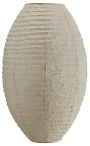 Tikamoon - Lampada a sospensione ovale in carta Hana 35 cm, beige