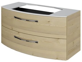 Mobile da bagno sospeso sotto lavabo L 99 x H 49.2 x P 46.2 cm rovere, 2 cassetti PELIPAL Cassca