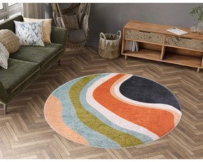 Tappeto rotondo lavabile ø 100 cm Colors of Joy – Vitaus