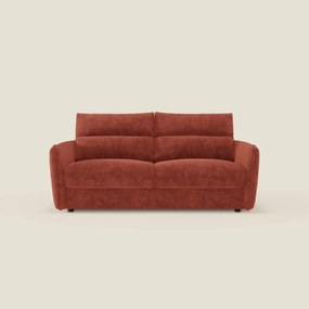 Elios Divano letto con morbidi cuscini spalliera in tessuto smacchiabile T24 ruggine