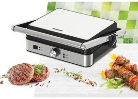 Heinner HEG-K2000SS - Grill a contatto 2000W/230V cromo opaco/nero