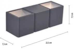 Paul Neuhaus 9658-13 - Applique LED da esterno MARCEL 2xLED/4W/230V IP54