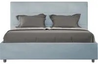 Letto Matrimoniale Francese 140x210 cm Senza Rete Mika Azzurro