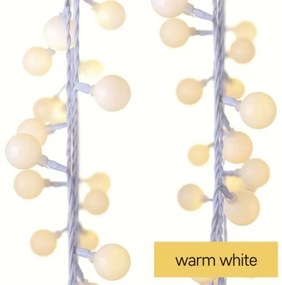 Catena LED da esterno natalizia 40xLED/9m IP44 bianco caldo