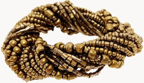 Portatovagliolo intrecciato a mano Beaded