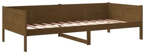 Dormeuse miele in legno massello di pino 80x200 cm