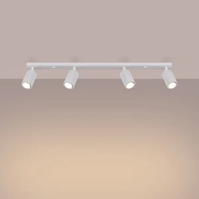 Sollux SL.1546 - Faretto KARBON 4xGU10/10W/230V bianco