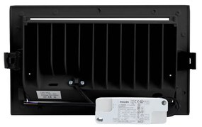 Faro LED da Incasso 44W Foro 210x130 Nero con driver Philips Colore Bianco Naturale 4.000K